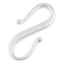 Adabele 925 Sterling Silver S Hooks Clasp 12mm 10pc