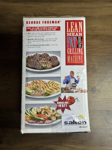 George Foreman "Lean Mean Fat Reducing Grilling Machine" GR10AWHT  New Open Box - 第 3/15 張圖片