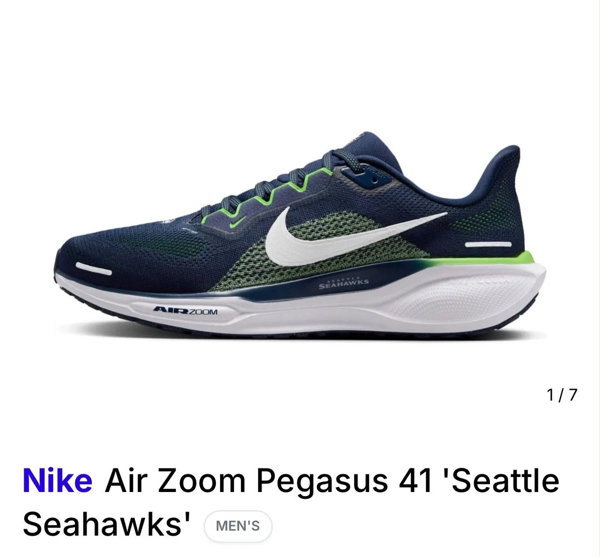 Nike NFL x Air Zoom Pegasus 41 Seattle Seahawks for Sale