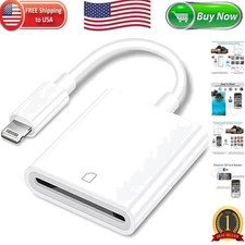 Apple Mfi Certified Lightning to SD Card Camera Reader for Iphone Ipad