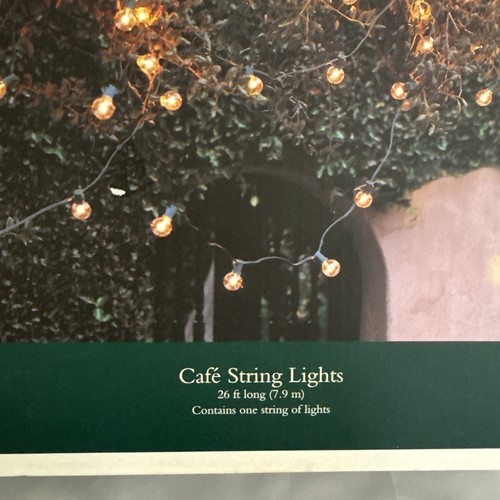 Smith & Hawken Lighting Indoor/Outdoor 26 ft 25 Light Globe Round String Lights - Picture 3 of 10