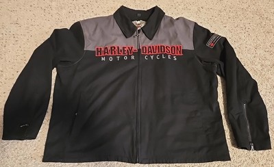 Cool Women's XL Harley Davidson Motorcycle Black Cloth Zip Up Jacket