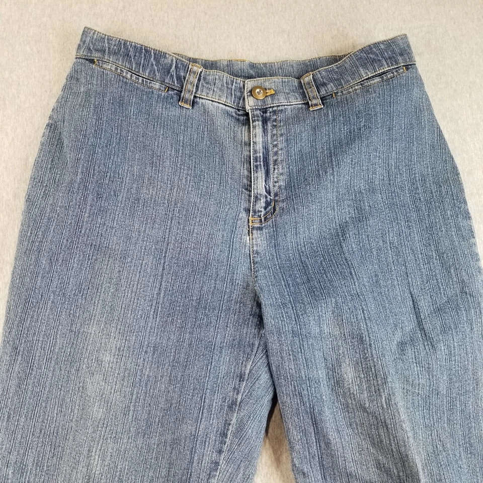 Pantalones de mezclilla Erika para mujer talla 8 años 2000 de colección lavado medio Normcore lindos de moda elegantes bonitos Foto 2 de 4