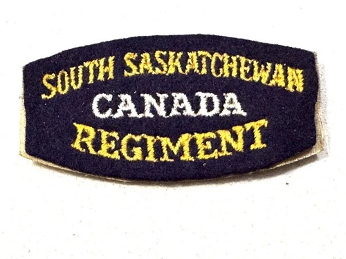 WW2 SOUTH SASKATCHEWAN REGIMENT Canada Military Army Shoulder Title Badge