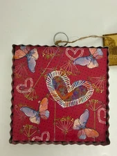 Mini 6" Valentines Hearts Print/The Round Top Collection NEW NWT