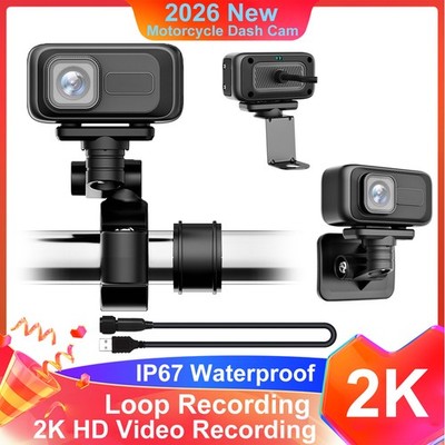 MT100 Bicycle Cycling Recorder Motorcycle Dash Cam 2K HD 140° Wide Angle WiFi