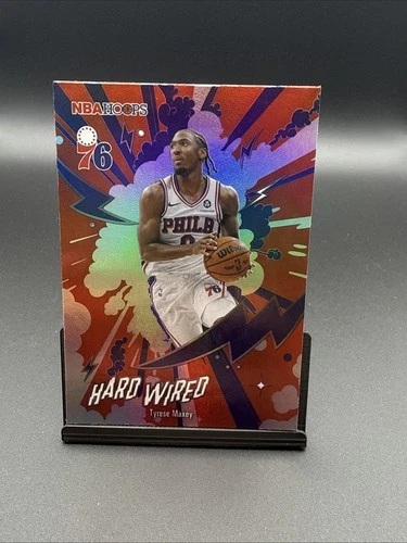 Topps NBA Hoops Hard Wired Tyrese Maxey Insert Card #HW-20 2025-26 76ers