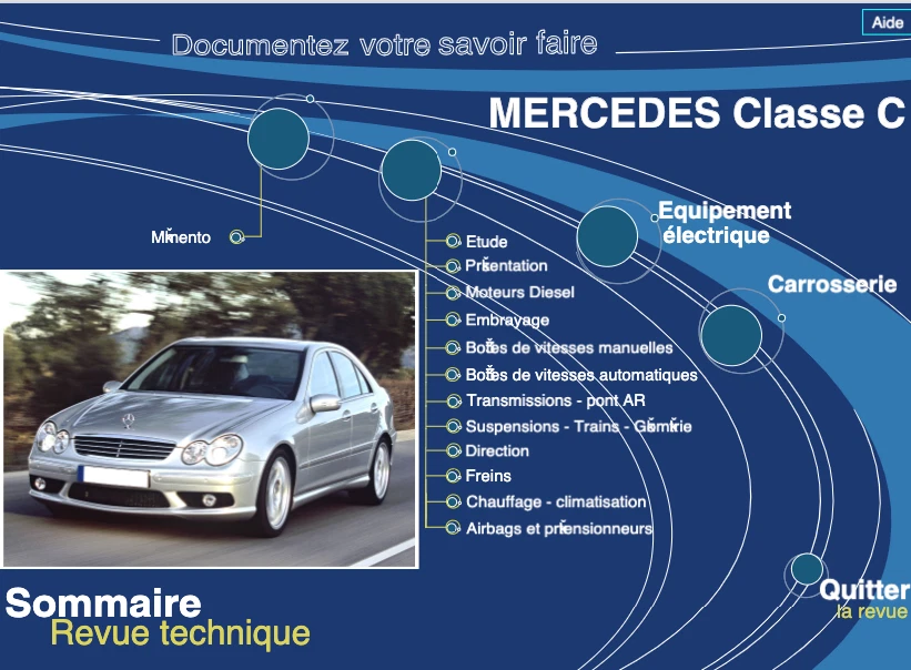 Manuel Atelier Mercedes Classe C 2 W203 Phase 2 2004-2007 RTA Français - PDF CD - Photo 3/4
