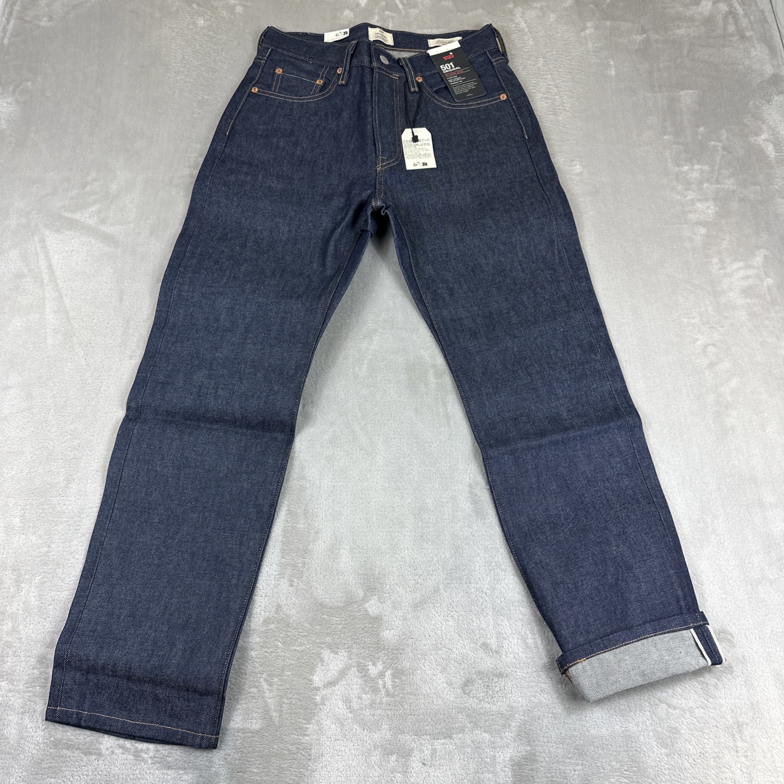 Women's Size 26x28 Blue Denim Raw Dark Wash