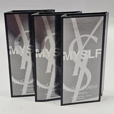 LOT OF 3 YSL Yves Saint Laurent MYSLF L'Absolu Parfum Cologne Sample 1.2ml 2025