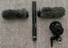 Sony ECM-VG1 Shotgun Electret Condenser Microphone Black-2 Covers K-Tek Mount