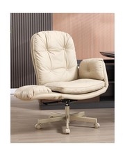 LukkDys Executive Office Chair, Big & Tall 400 lbs Capacity, Wide Seat, PU Le...
