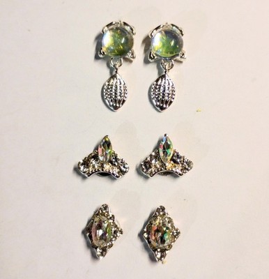 FU. Pair Eyewear topper charms silver rhinestones scrolls jewels crowns mystical