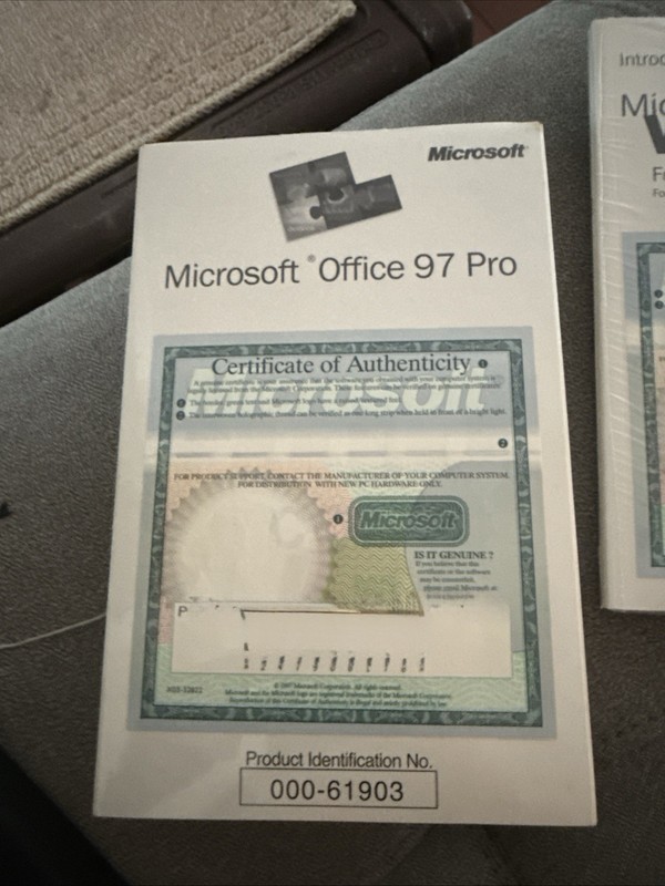 Microsoft Office 97 Professional Edition CD-ROM Sealed