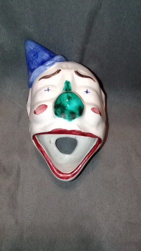VINTAGE Figural " CLOWN BABY FEEDER " Made in ITALY RARE 