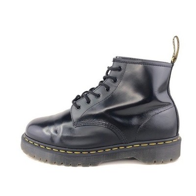 Dr. Martens 101 Bex Smooth Leather Ankle Boots Mens Size 12 EUR 46 Black Lace up