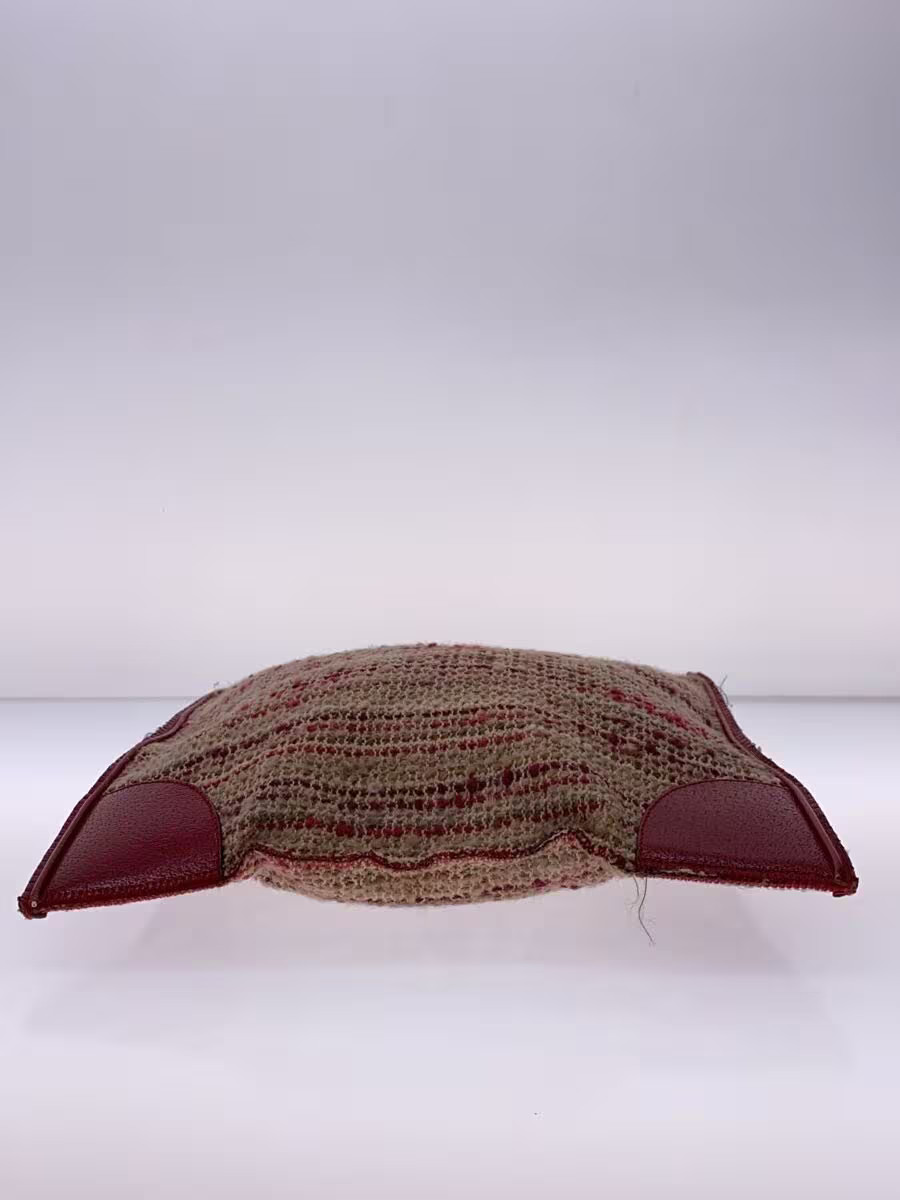 PRADA Tweed Tote Bag with Red Border — image 4