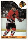 1985 Topps Hockey Curt Fraser #3 PSA 7.5