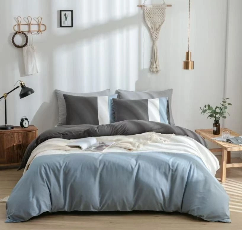 Warmdern Bedding 100% Cotton Ultra Soft 3pcs Duvet Cover Set King Queen Twin - Image 2 of 4