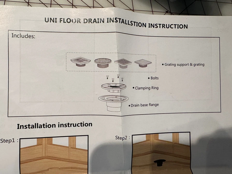 Dreno de chuveiro design quadrado azulejo - Cromo polido 4,5” - Imagem 4 de 4