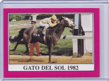 1991 HORSE RACE STAR CARDS KENTUCKY DERBY IDBLUE #108 GATO DEL SOL 1982