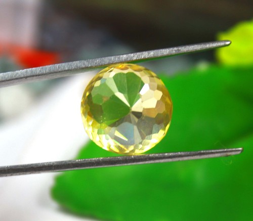 33.20 Carat Certified Round Shape Yellow Sapphire Rare Sri Lankan Loose Gems FSP - Picture 4 of 5