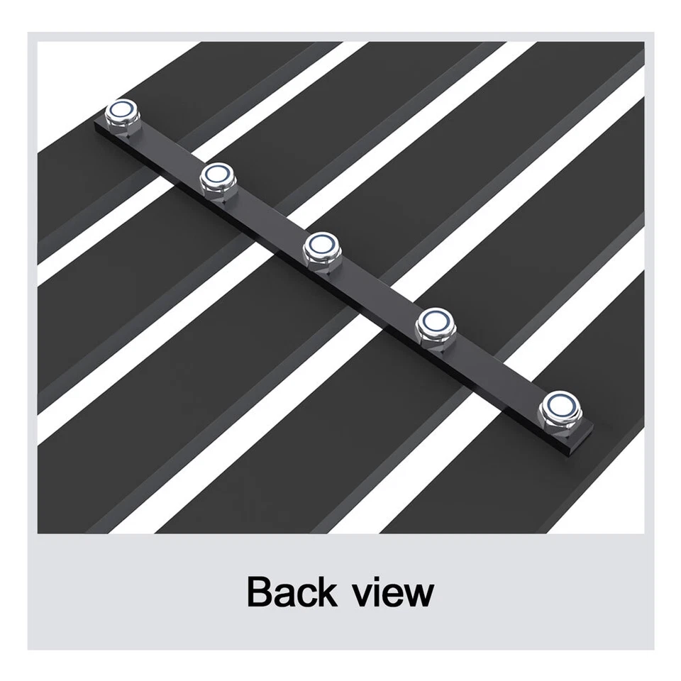 Fits 2011-2016 Ford F-250/F-350 SD Bumper Chrome Wide Rivet Billet Grille Insert - Image 4 of 4