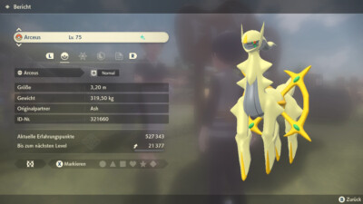 Shiny Arceus 6IV / 6GV | Pokemon Legenden Arceus