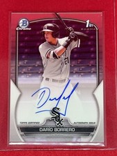 2023 Bowman Chrome 1st Auto Dario Borrero!🔥 HOT Prospect! Sox
