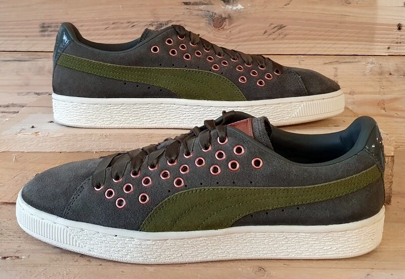 Olive green and rose gold pumas sale
