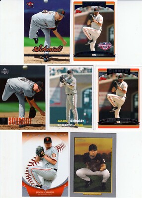 Huge 75 + different JASON SCHMIDT cards lot 1993 - 2007 Braves