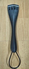 *SALE* CELLO TAILPIECE HILL STYLE WHITE F-CELLI EBONY 4/4 SIZE-TAILGUT-1pc-OFFER
