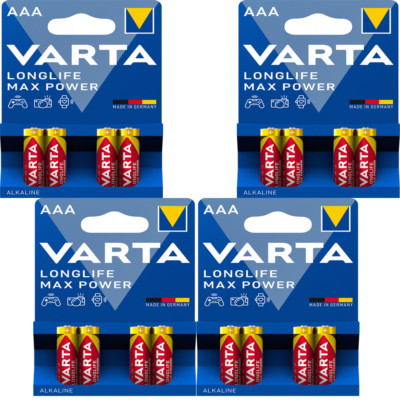 4 x Varta Longlife Max Power AAA 1,5V Micro/ LR03 / 4703, 4er Blister