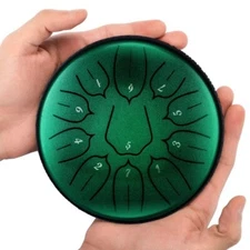 2025 Glucophone Steel Tongue Drum 6 Inch 11 Notes D Tone Drum Music Drum Yoga