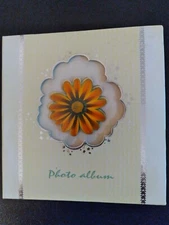 FLORAL SLIP-IN PHOTO ALBUM WITH 3D EMBOSSED FRONT COVER
