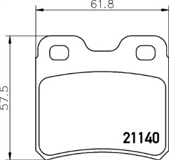 CHASE Brake Pad Set P809 FOR Astra Calibra Vectra Cavalier 900 Classic Kadet