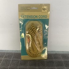 intage Phone Handset Cord 25 FT Beige