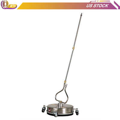 #ad 13.7quot; Pressure Washer Surface Cleaner with 4 Wheels Stainless Steel Brand New $69.54