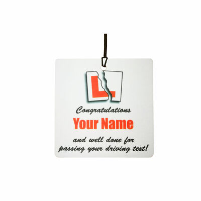 Personalisierter DRIVING TEST PASS Auto Lufterfrischer