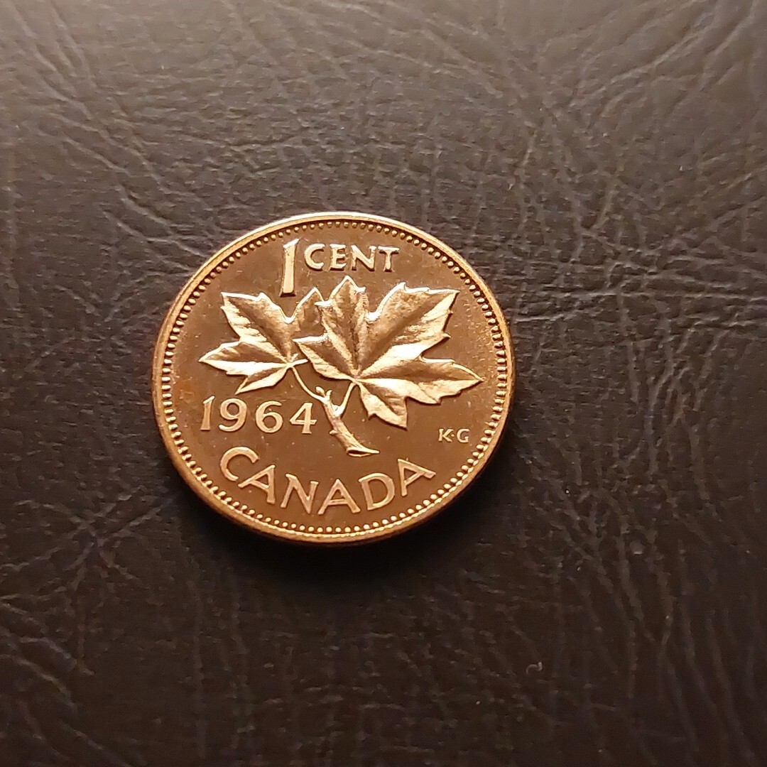 Vibrant 1964 Canada 1 Cent Value Abstract Concept Vibrant 1964 Canada 1 Cent Value Abstract Concept