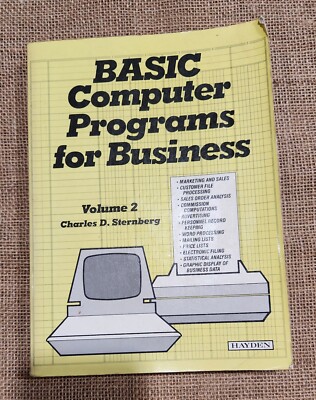 Basic Computer Programs for Business by Sternberg, Charles D.