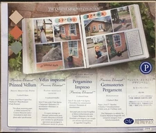 2004 Creative Memories, 10x12 Vellum Precious Element, Mounting 6 sheets. NIP