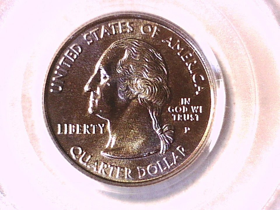 2001 P Washington State Quarter PCGS MS 66 Vermont 70060926 - Image 2 of 3