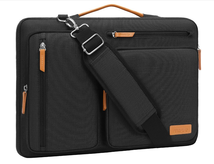 MOSISO 360 Protective Laptop Shoulder Bag,15-15.6 inch Computer Bag Compatible w
