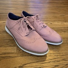 Cole Haan Women's Grandev lution Wingtip Oxford Lilas Pink Nubuck-optic White