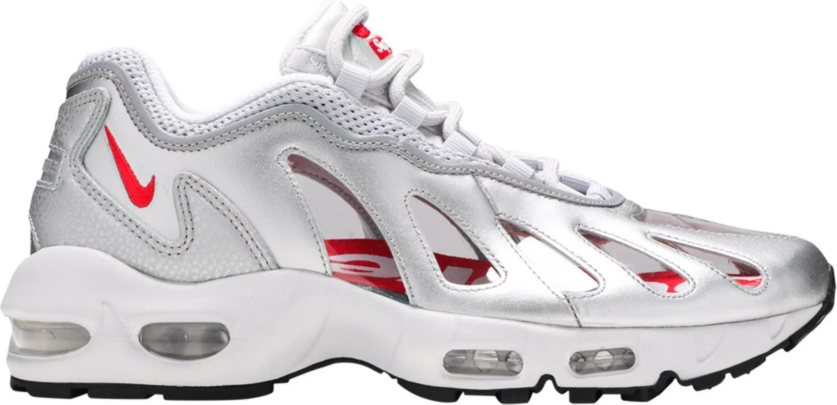 Supreme x Nike Air Max 96 Metallic Silver for Sale | Authenticity