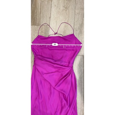 gauge81 purple dress Naha Purple  Silk Mini Shirt Dress
