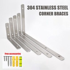Stainless Steel Right Angle Corner Brace thickened Bracket L-Shaped Bracket