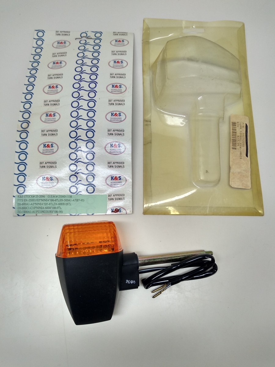 kawasaki EX250 ninja EX500 ZX600 ninja ZG1000 REAR turn signal K&S