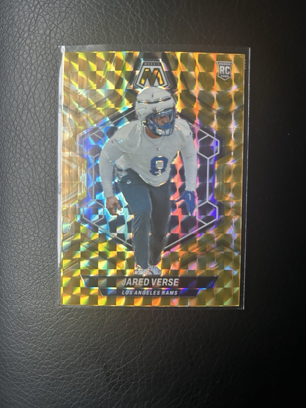 🔥2024 Panini Mosaic Rookies Reactive Yellow Mosaic Prizm #319 Jared Verse (RC)
